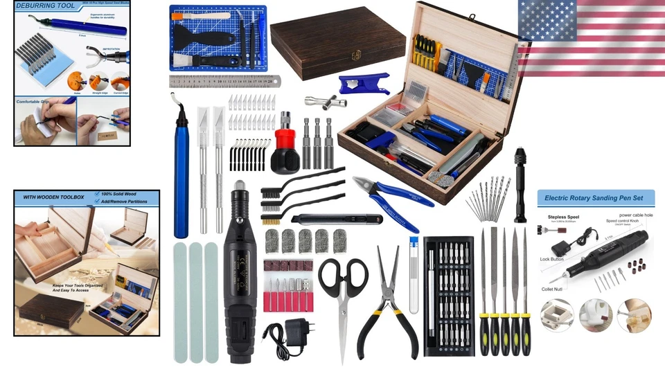 Kit de herramientas para impresora 3D de alta calidad en caja de madera Foto 2 de 4