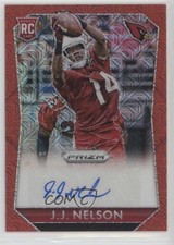 2015 Panini Prizm Rookie Signatures Red Mojo 84/99 JJ Nelson #RS-JJ Auto 0b2