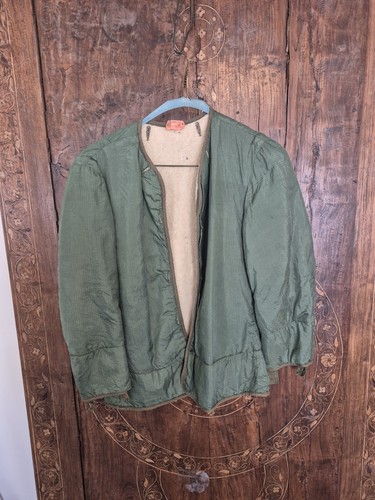 VINTAGE M-1951 Fishtail Mohair Frieze Liner Cold Weather Field Jacket Coat M51
