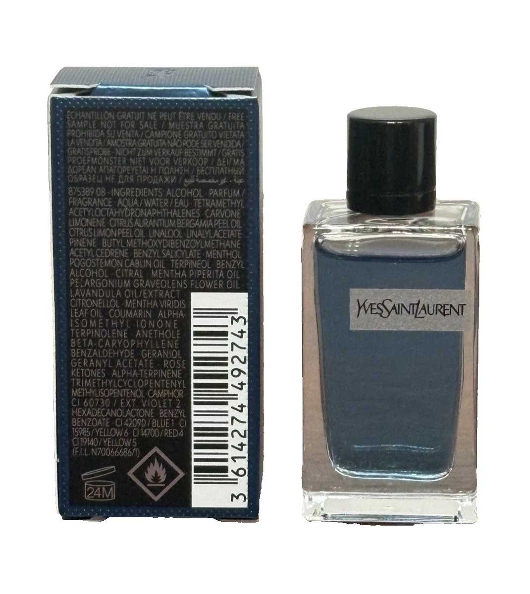 Y ICED COLOGNE YSL YVES SAINT LAURENT 0.25oz / 7.5ml EDT INTENSE