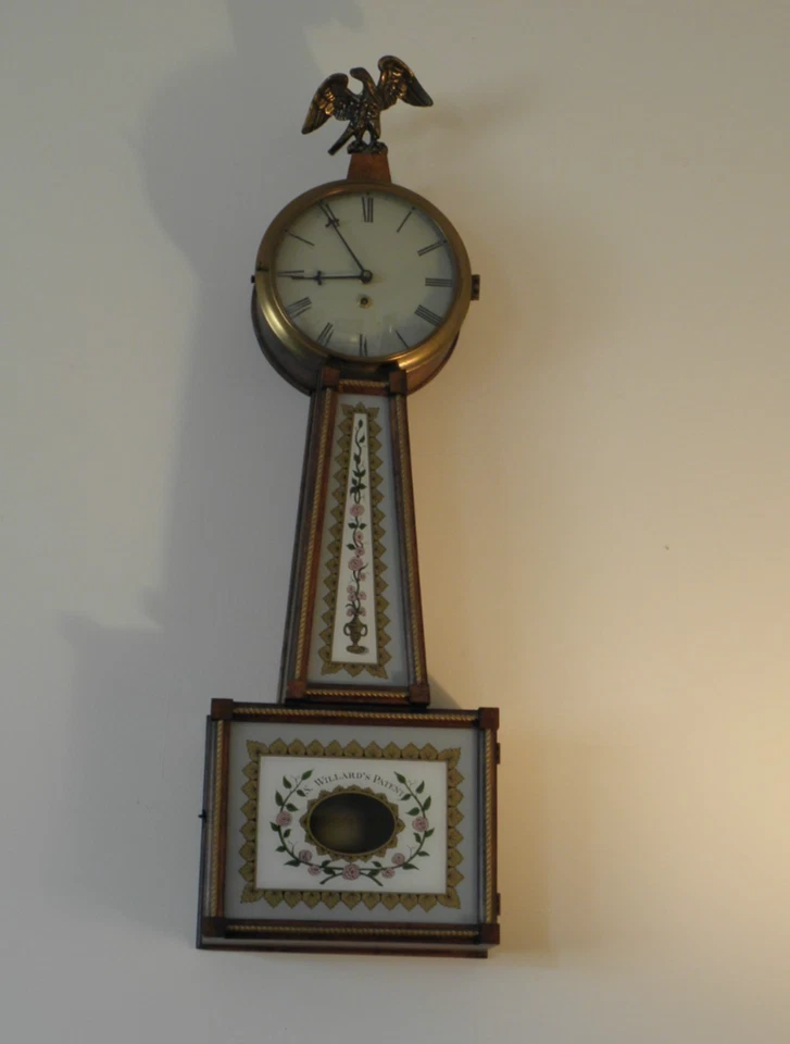 Reloj de Pared Mason & Sullivan Banjo Willard’s Patente Estilo 34” FUNCIONANDO Madera Maciza Foto 2 de 4