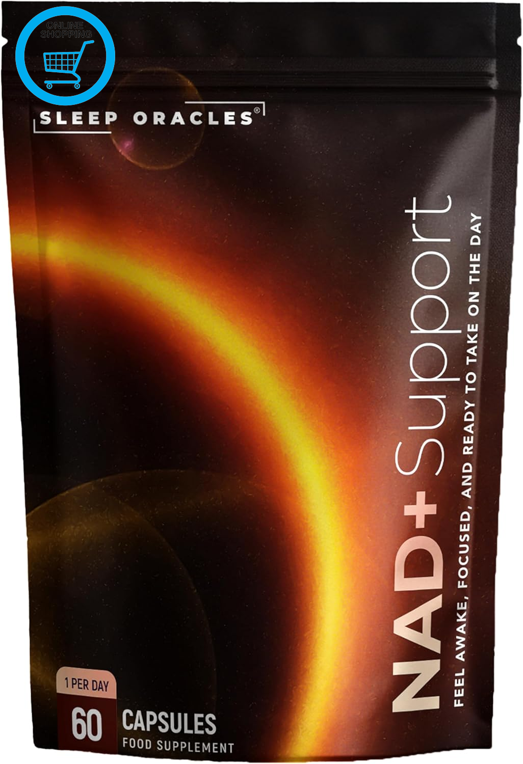 NAD+ Nicotinamide Riboside Chloride Daytime Energy & Cellular Health Support wit