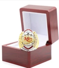 2023 Kansas City Chiefs PATRICK MAHOMES Super Bowl Champs Ring & Display Box 