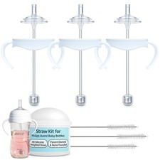 Straw Cup Conversion Kit Philips Avent Natural Baby Bottles 3 Pack