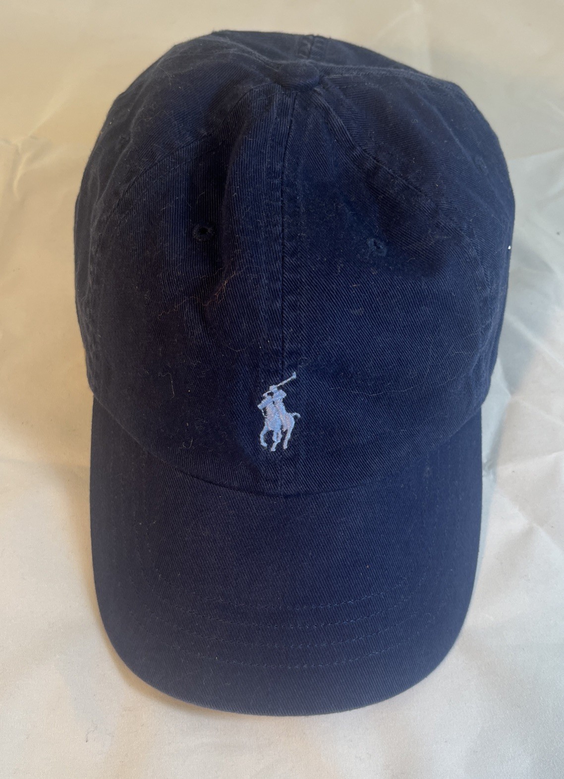 Vintage Polo Ralph Lauren Icon Cotton Chino Baseball Cap Navy One Size