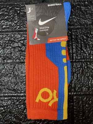 2012 Nike KD Elite (Skittle/(SX4736 - 847) Bball Crew Socks Sz M/L (8-12)