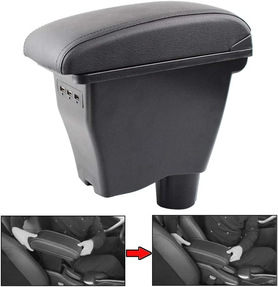 Armrest Storage Console for Smart Forfour/Fortwo 2014-2019 - USB Enabled - Image 4 of 4
