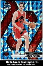 2024-25 Panini Mosaic #162 Jakob Poeltl Toronto Raptors Reactive Blue Mosaic NBA
