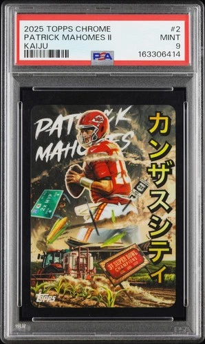 2025 Topps Chrome Patrick Mahomes II Base (PSA 9)