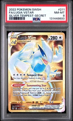 Lugia Vstar 211/195 Secret Silver Tempest Pokemon PSA 8 | eBay