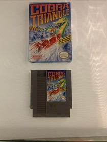 Cobra Triangle (NES, 1989) CIB w/Box and Manual Cleaned Tested RARE