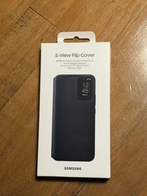SAMSUNG GALAXY S22 S-VIEW FLIP COVER SMART CLEAR VIEW CASE - BLACK New Sealed