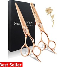 Professional Hair Cutting Scissors Shears  Thinning Set - Japanese 440C Stai...