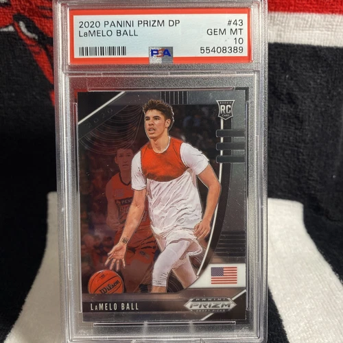 2020-21 Panini Prizm DP LaMelo Ball PSA 10 #43 Charlotte Hornets