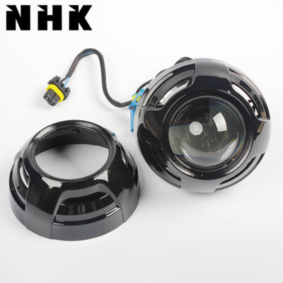 2Pcs NHK Black Shrouds 3 inch Fit Bi LED Projector Lens Xenon Headlight Retrofit