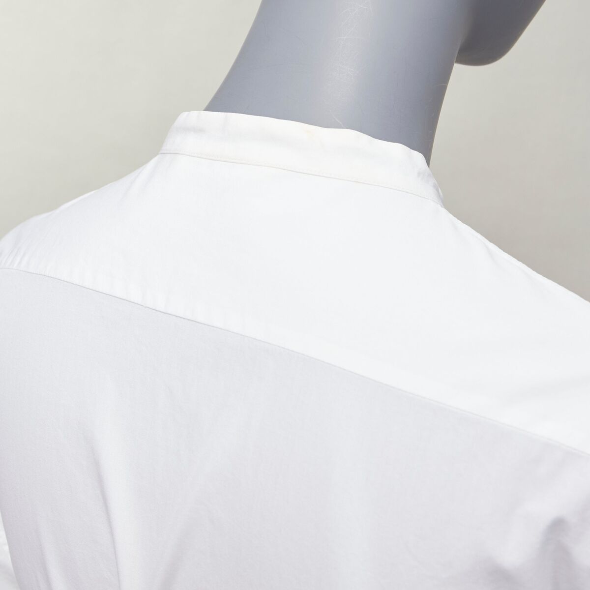 OLD CELINE Phoebe Philo white cotton silver d ring belt OLD CELINE Phoebe Philo white cotton silver d ring belt