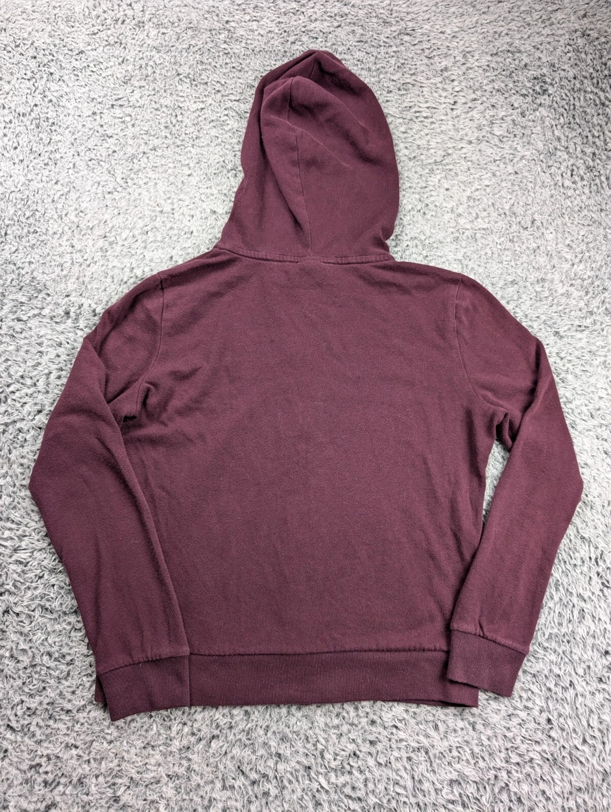 UNDERCOVER Felpa con cappuccio Victorias Secret donna piccola bordeaux zip tempo libero palestra casual yoga