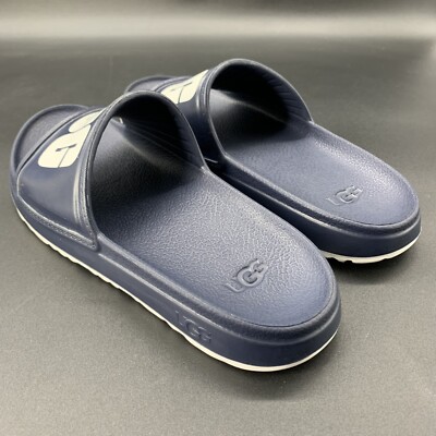 NEW UGG WILCOX SLIDE MENS US 9 SANDALS NAVY BLUE SLIP ON  display picture 2