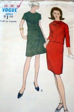 LOVELY VTG 1960s DRESS Sewing Pattern 12/32 FF