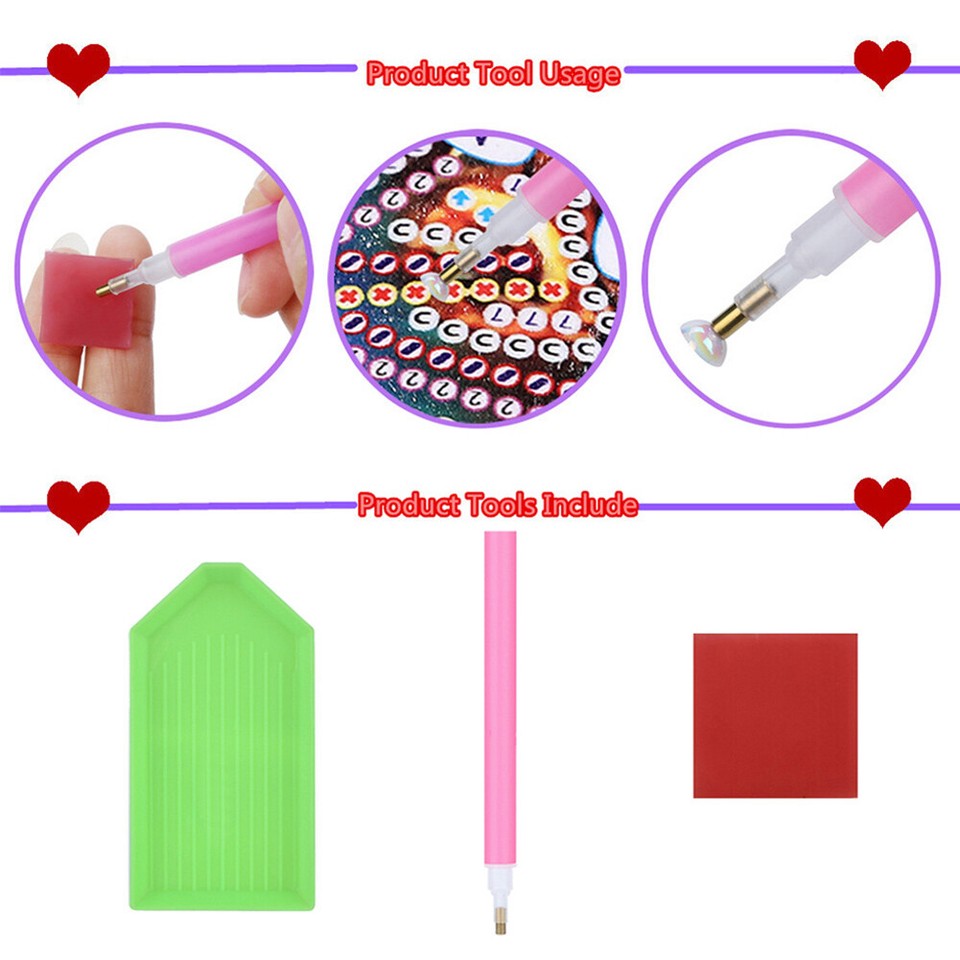 5D DIY Full Round Drill Diamond Painting Wolf Kit Home Decoration Art
