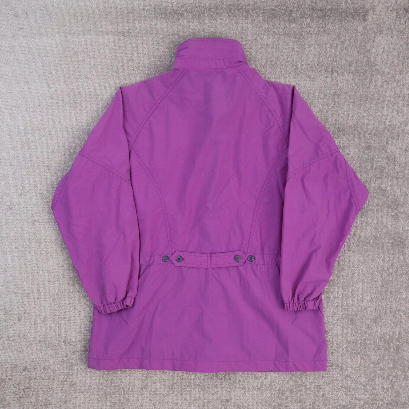 Columbia Women's Small Solid Purple Button Zip Wi… - image 5