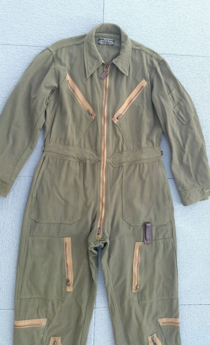 40’s ARMY AF K-1 フライトスーツ 40s WW2 USAAF ARMY AIR FORCE L-1 Flight Suit BLUE BELL