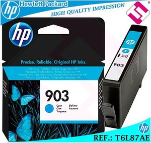 TINTA CIAN 903 ORIGINAL IMPRESORAS HP CARTUCHO CYAN HEWLETT PACKARD T6L87AE  | eBay