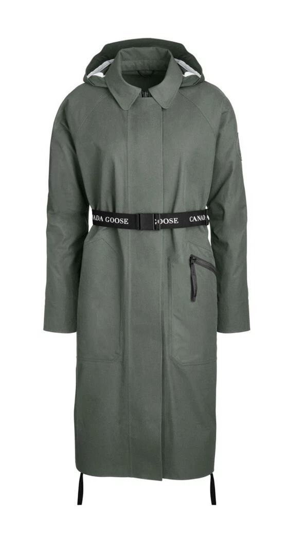 CANADA GOOSE black label BANTA clara green trench coat size XS NWT