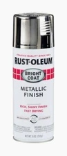 Rust-Oleum CHROME Stops Rust BRIGHT COAT METALLIC Finish 11 oz. Spray 7718-830