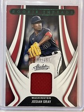2022 Absolute Rookie Threads Retail Green #56 Josiah Gray #/199 NM/Mint