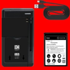 High Capacity 1600mAh Displaceable Battery Charger Cable f AT T Sonim XP3 XP3800