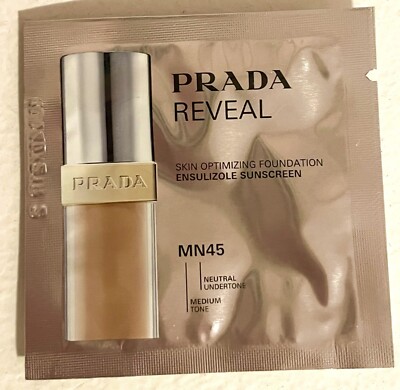 Prada Reveal skin optimizing foundation MN45 Sample Size 1ML/0.03FL.OZ 