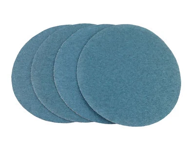 ABRASIVE RESOURCE 6" Blue Zirconia Cloth Hook and Loop Sanding Discs (25 Pack, 36 Grit)