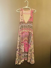 Wonderly Women’s Tank Dress Boho Yoga XS Purple