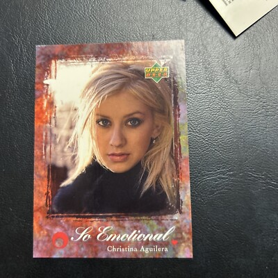 Jb3a Christina Aguilera, 2000 Upper Deck Reflection #31 Emotional