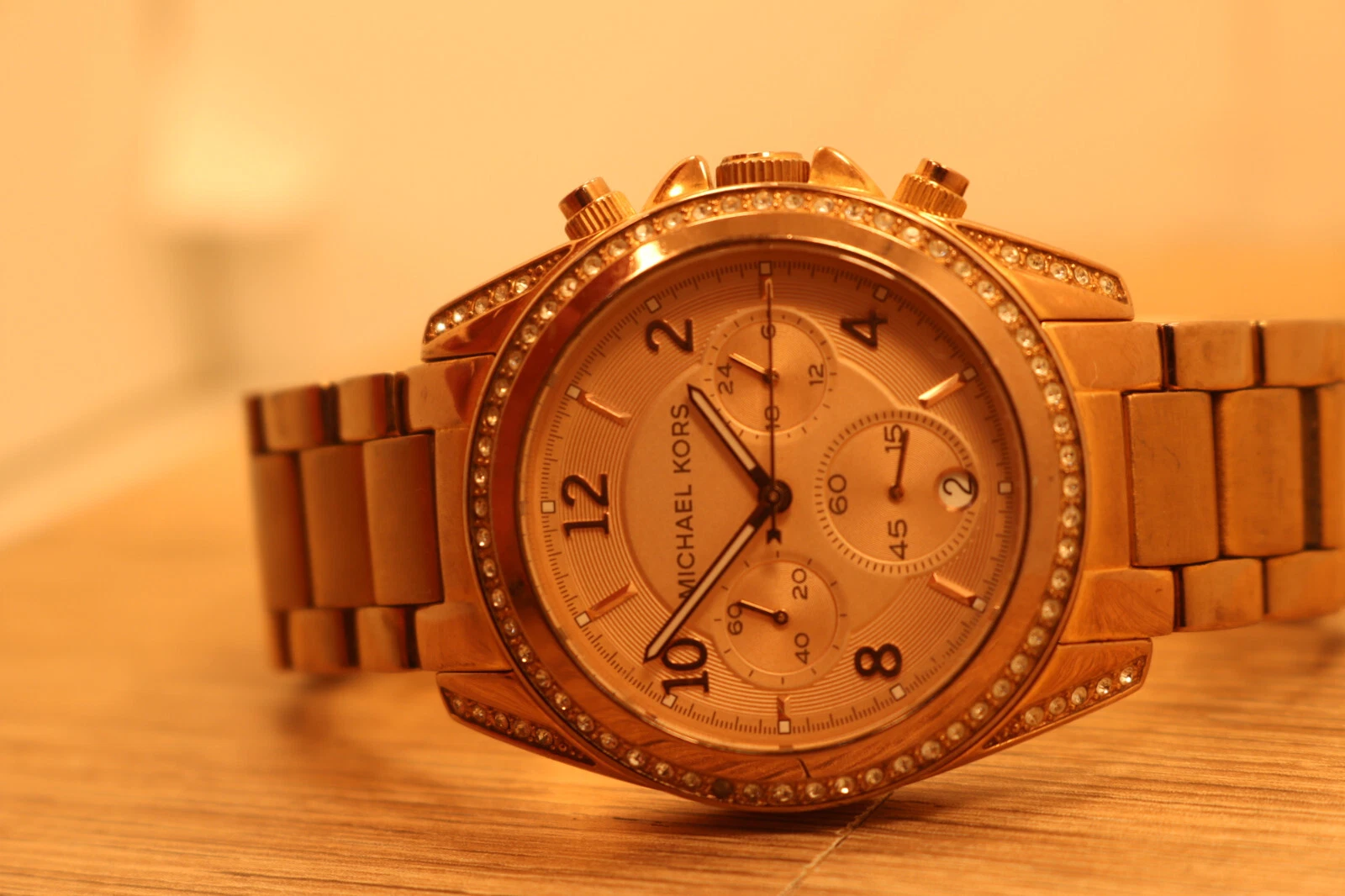 Orologio da donna cronografo MICHAEL KORS MK5263 Blair tutto tono oro rosa 39 mm nuovo con scatola