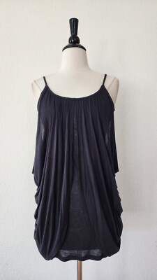 Urban Outfitters Top New Size Small Black Ruffle Layered Granny Boho Tank