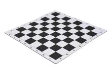 Wholesale Chess 20" Tournament Mousepad Style Roll-Up Chess Board - Black