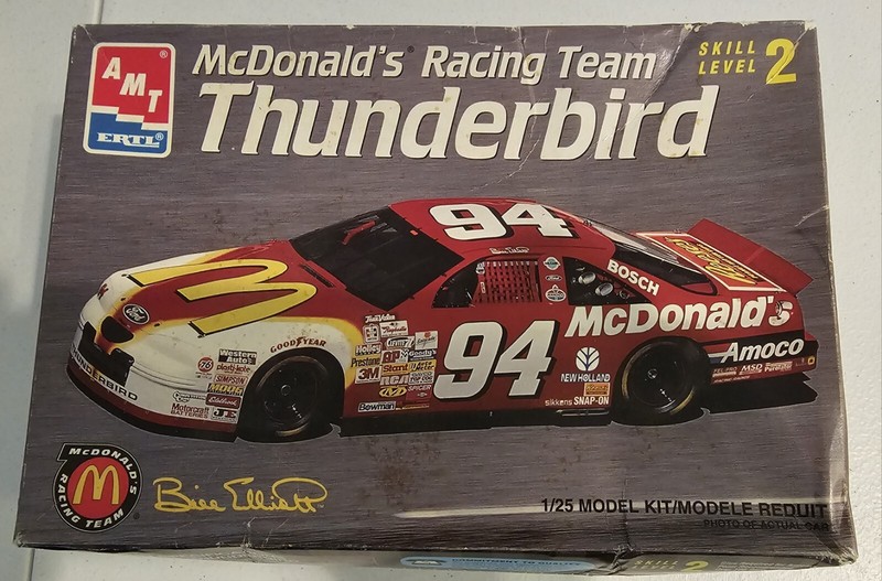 Vintage Nascar AMT Bill Elliott #94 McDonalds Ford Thunderbird Sealed New 