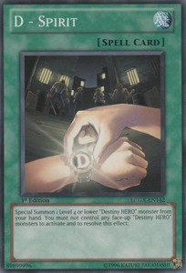 D - Spirit - LCGX-EN142 - Common - 1st Edition x3 - Near Mint