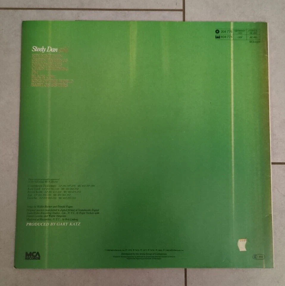 Steely Dan   Gold   Vinyl LP Schallplatte   GER   1984   Reissue   EX/EX - Bild 2 von 4