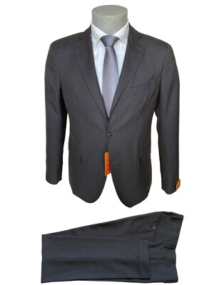 Abito uomo sfoderato Gabardine, marrone pied de poule 48 in misto lana, -60%.