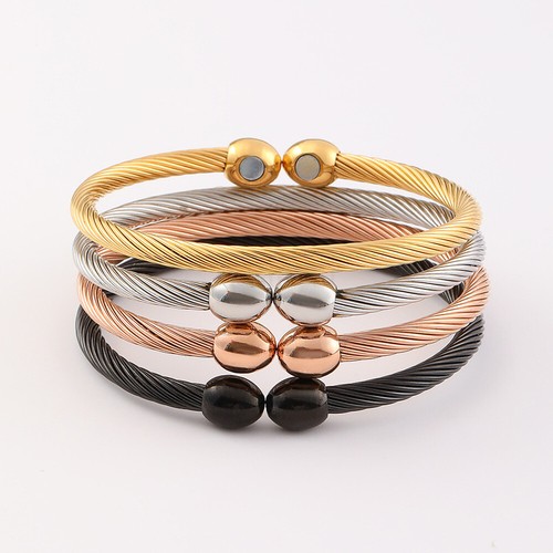 Stainless Health Magnetic Bracelet Arthritis Pain Relief Bangle Healing Therapy - Picture 2 of 9