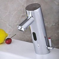 Home Deck Mount Touch Free Automatic Sensor Sink Faucet With Temperature Control on sale Home Deck Mount Touch Free Automatic Sensor Sink Faucet With Temperature Control on sale