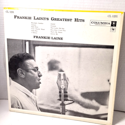Frankie Laine's Greatest Hits 1958 Vinyl LP Record Columbia CL