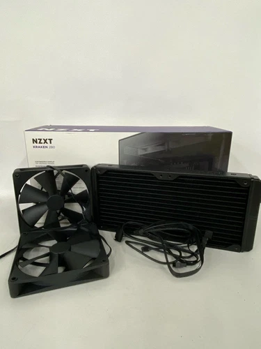 NZXT 280mm AIO CPU Liquid Cooler with Customizable LCD Display (FANS ONLY)