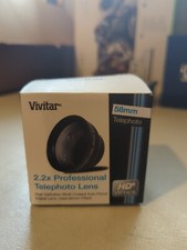 VIVITAR 2.2x Professional Telephoto Lens 58mm HD4 Optics VIV-58T