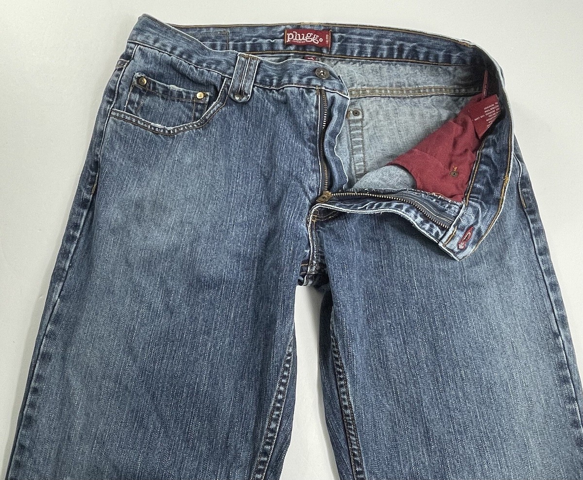 Plugg Jeans Co. Size 36X34 Blue Jeans Straight Fit Denim