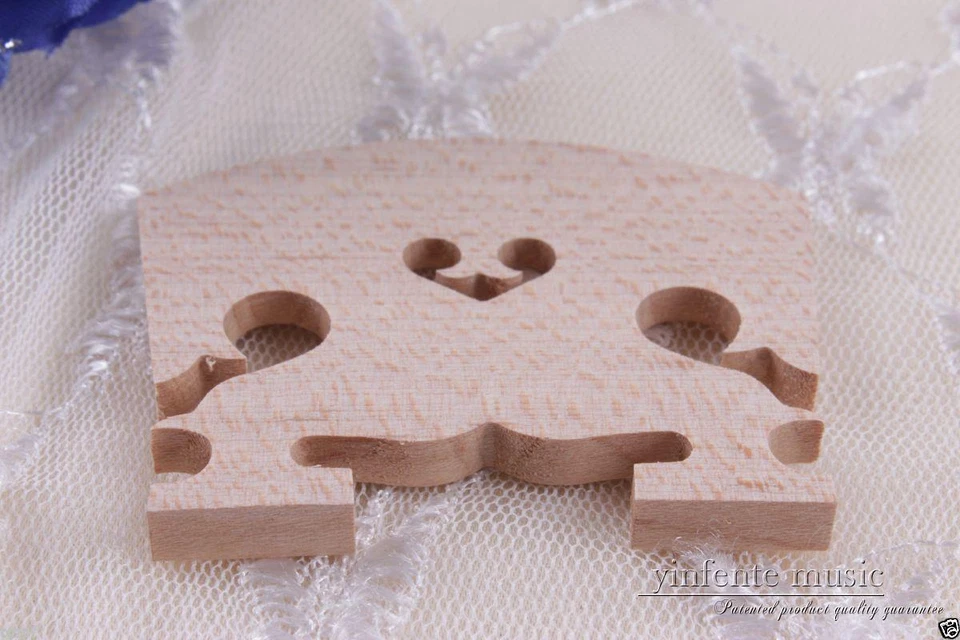 5pcs viola bridge Baroque Style Flame maple 16 inch Viola parts  #437 - Image 4 of 4