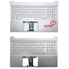 New HP Pavilion 15-EH 15-EG Palmrest w/ FRP Backlit Keyboard M08910-001 Silver